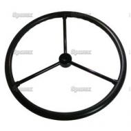 Steering Wheel 17-5/8\" Dia, 3/4\" to 7/8\" Keyed Hub with 3 Steel Spokes For John Deere B with SN#:230044 & UP.
