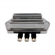 For 12v systems, 14.4 volt set. For 15amp permanent charging systems. Regulator rectifier unit. Terminal spades are: AC, B+, AC.
Part Reference Numbers: AM102596
Fits Models: 110 RIDING MOWER; 120 MOWER; 140 RIDING MOWER
