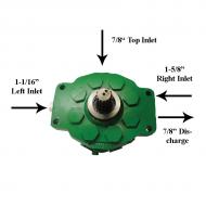 Pump has two 1-1/16" (25.4mm) Inlet ports directly across from each other.
Part Reference Numbers: AR94660
Fits Models: 3010; 3020; 4000; 4010; 4020; 4040; 4050; 4055; 4230; 4240; 4250; 4255; 4320 COMPACT TRACTOR; 4350; 4430; 4440; 4450; 4455; 4520; 4620; 4630; 4640; 4840; 5010; 5020; 6030; 7020; 7520