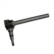 Shaft length is 11 7/8",  shaft diameter is 1 3/8", Stub shaft inner is 1 3/8", stub shaft outer is 421/500" (.842").
Part Reference Numbers: AR49589;AR58606;AT23636
Fits Models: 1020; 1030; 1040; 1120; 1130; 1140; 1350 PLOW; 1550; 1630; 1640; 1750 PLANTER; 1840 AIR SEEDER; 1850; 1850N; 1950; 1950N; 2020; 2040; 2040S; 2120; 2140; 2150; 2155; 2250; 2255 COMBINE; 2350 PLOW; 2355; 2355N; 2450 PLOW; 2550; 2555; 2755; 2855N; 820; 830 LOADER; 840 INDUST/CONST; 920; 930; 940 INDUST/CONST