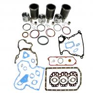 Engine Base kit for 3.152 engine serial # 154,766 and above (O-rings on Block with small 1.185"(30mm) piston pin). Includes standard piston kits (AR71591), complete gasket set with front and rear crank seals and connecting rod bushings. To maximize kit you would add 3 conrod bearing pairs, 3 Main Bearing pairs, 1 Main Thrust bearing set, 6 Capscrews also called Conrod bolts and an injector grommet set. (Sold separately). If ordering rod or main bearings please indicate sizes required.
Part Reference Numbers: AR71591
Fits Models: 1020; 1030; 300 INDUST/CONST; 300B INDUST/CONST; 301 INDUST/CONST; 301A INDUST/CONST; 350B CRAWLER; 380 LIFT TRUCK; 820; 830 WINDROWER