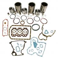 Engine Base kit for 3.164 engine serial # 179,601 and above (O-rings on Block with small 1.185" (30mm) piston pin). Includes standard piston kits (AR71593), complete gasket set with front and rear crank seals and connecting rod bushings. To maximize kit you would add 3 Conrod bearing pairs, 3 Main Bearing pairs, 1 Main Thrust bearing set, 6 Capscrews also called Conrod bolts and an injector grommet set. (Sold separately). If ordering rod or main bearings please indicate sizes required.
Part Reference Numbers: AR71593
Fits Models: 1420 MOWER; 1520; 1530; 350B CRAWLER