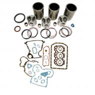 Engine Base kit for 3.179 engine. Includes standard piston kits (RE30250), complete gasket set with front and rear crank seals, connecting rod bushings and Valve stem seals. To maximize kit you would add 3 conrod bearing pairs, 3 Main Bearing pairs, 1 Main Thrust bearing set set, 6 Capscrews also called Conrod bolts and an injector grommet kit. (Sold separately). If ordering rod or main bearings please indicate sizes required.
Part Reference Numbers: RE30250
Fits Models: 1040; 1140; 1350 PLOW; 1550; 1630; 1750 PLANTER; 1850; 2040; 2150; 2155; 2240; 350D INDUST/CONST; 355D INDUST/CONST; 5000