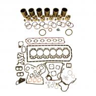 Engine Base kit for 6.359D engine. Includes standard piston kits (RE30250), complete gasket set with front and rear crank seals, connecting rod bushings and Valve stem seals. To maximize kit you would add 6 conrod bearing pairs, 6 Main Bearing pairs, 1 Main Thrust bearing set,  12 Capscrews also called Conrod bolts and an injector grommet kit. (Sold separately). If ordering rod or main bearings please indicate sizes required.
Part Reference Numbers: RE30250
Fits Models: 1055 COMBINE; 1075 COMBINE; 2940; 2950; 2955; 3040; 3050; 3140; 3150; 3155; 3155TSS; 3255; 3350; 3640; 4420 COMBINE; 444D INDUST/CONST; 4530; 570B MOTOR GRADER; 7440 COTTON STRIPPER; 7445 COTTON STRIPPER; 955 COMBINE; 955 UTILITY/MOWER; 975 COMBINE; 985 COMBINE; 9900 COTTON PICKER; 9910 COTTON PICKER; 9920 COTTON PICKER