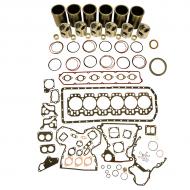 Engine Base kit for 6.359T engine. Includes standard piston kits (RE33115), complete gasket set with front and rear crank seals and connecting rod bushings. To maximize kit you would add 6 conrod bearing pairs, 6 Main Bearing pairs, 1 Main Thrust bearing set,  12 Capscrews also called Conrod bolts and an injector grommet kit. (Sold separately). If ordering rod or main bearings please indicate sizes required.
Part Reference Numbers: RE33115
Fits Models: 4050; 444D INDUST/CONST; 544E INDUST/CONST; 544G LOADER; 570B MOTOR GRADER; 710B INDUST/CONST; 710C INDUST/CONST; 7200 INDUST/CONST; 7445 COTTON STRIPPER; 9400 COMBINE; 9400 INDUST/CONST; 9930 COTTON PICKER