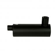 Inlet I.D. 3-1/2", Outlet O.D. 3", O/A Length 24", Inlet Length 4", Outlet Length 2-3/4", Shell Length 20".
Part Reference Numbers: AH87288;DR-109
Fits Models: 6620 COMBINE; 7720 COMBINE