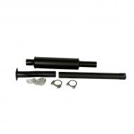 Inlet I.D.2-1/4" , Outlet O.D. 2-1/4", O/A Length 26", Inlet Length 3", Outlet Length 6", Shell Length 17". Converts underhood muffler to above hood muffler.
Part Reference Numbers: DR-2150K;MUFFLER AND PIPE KIT
Fits Models: 2150; 2155; 2350 PLOW; 2355; 2550; 2555
