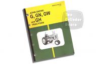 This is a 174 page parts catalog covering John Deere tractor models "G", "GN", "GW" and "GH"