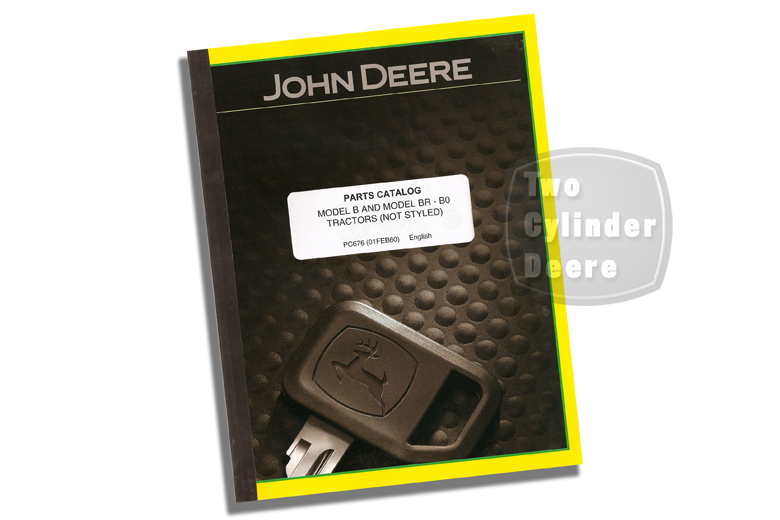 John Deere Model B And BR-BO (unstyled) Parts Catalog